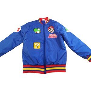Nintendo Super Mario Boys Blue Jacket Size 10-12